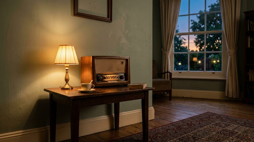 Lamp and radio left on timers to make a home look occupied
